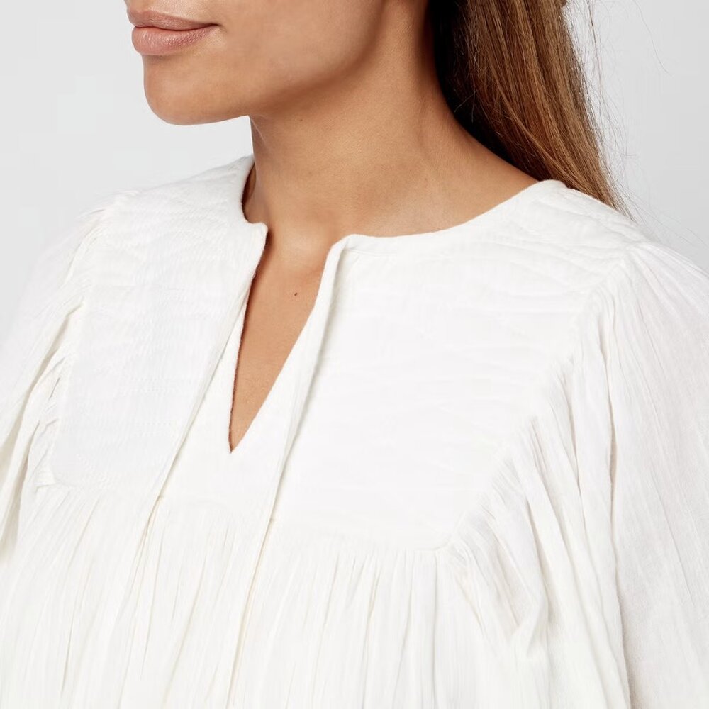 NWT Skall Studio Nadja Cotton Gauze Dress in Off-White - Picture 2 of 9